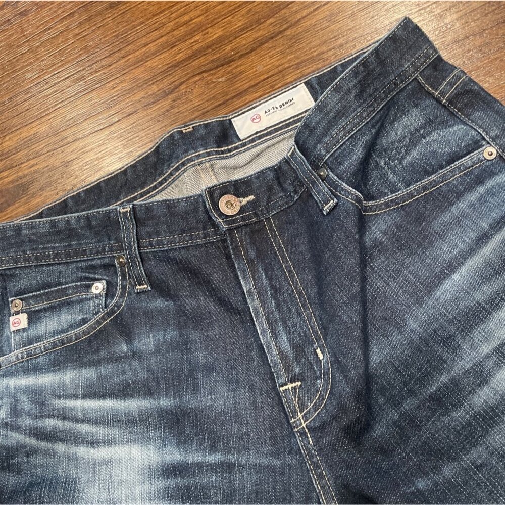 NWOT AG-ED Denim Men's 32x33 Tellis Modern Slim Jean 8 Yrs Elston Wash - Picture 2 of 8